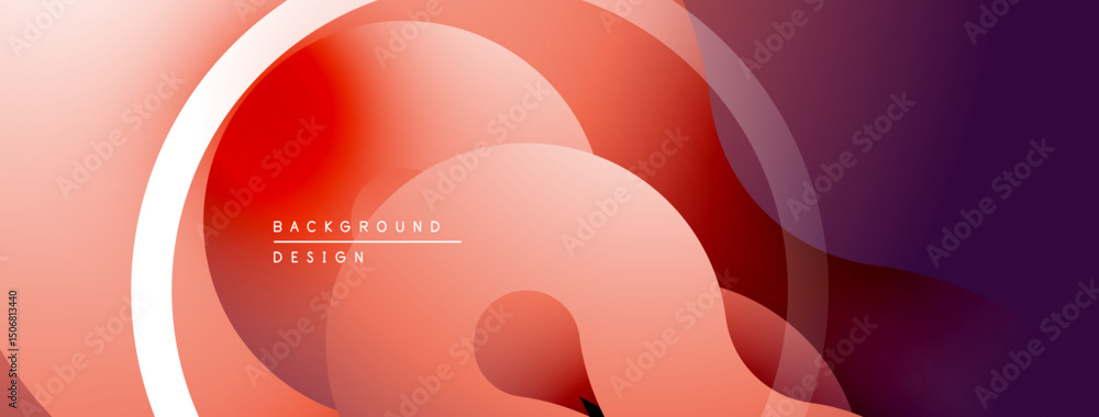 Poster abstract fluid shapes, gradient colors. modern design, smooth transitions, dynamic composition. back