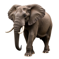 Fototapeta premium African Elephant Isolated PNG Transparent