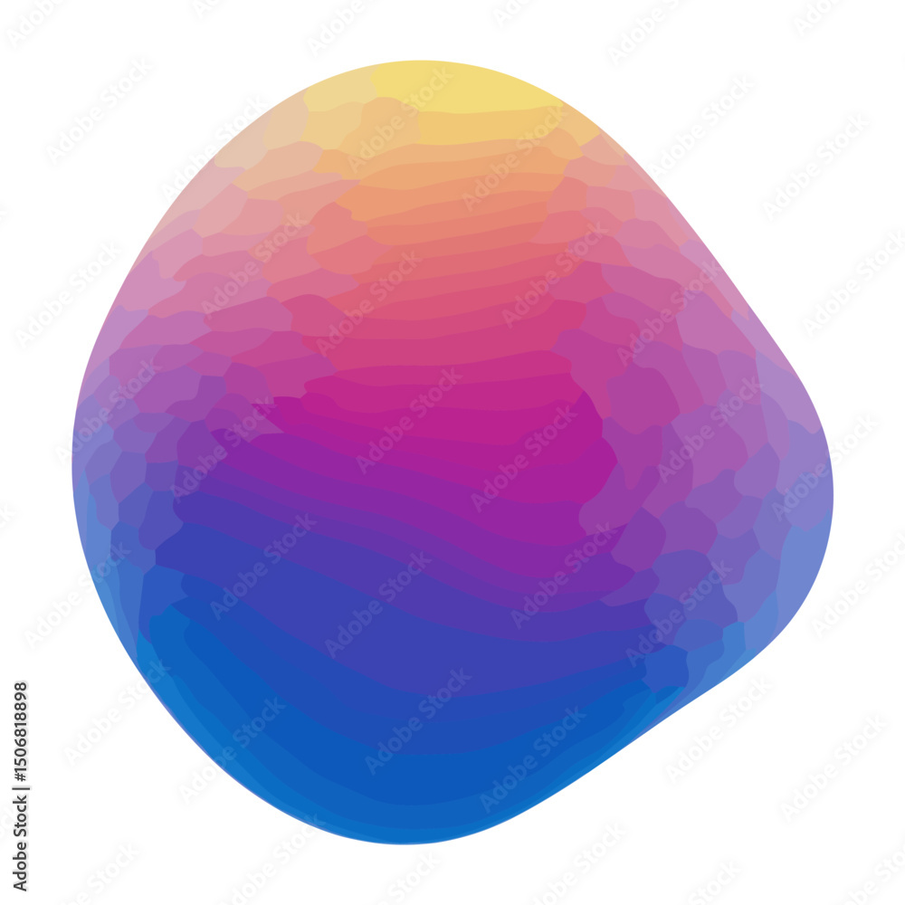 Wall mural abstract liquid free shape illustration background gradient vector