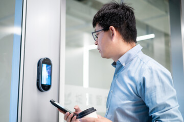 Unlock the smart door lock using facial recognition.