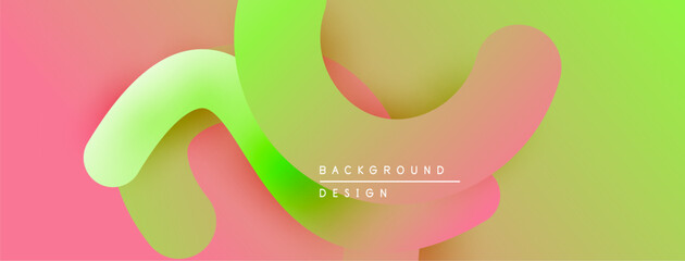 Abstract fluid shapes, vibrant colors blend. Soft gradients create modern background design. Minimalist aesthetic, smooth transitions visible.