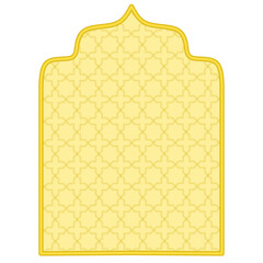 vector illustration of a yellow background with a frame, Islamic Background 