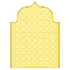 vector illustration of a yellow background with a frame, Islamic Background 