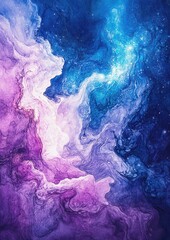 Fototapeta premium Abstract Colorful Fluid Art Painting