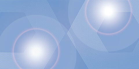 Abstract blue modern background with hexagon elements. Digital technology concept art simple