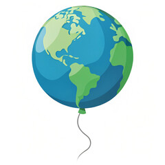 World Environment day ballon holiday vector eco. Vector illustration isolated on white background. 