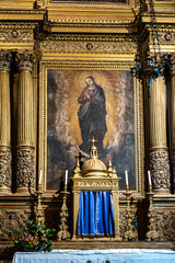 Interior of the New Cathedral of Coimbra, Se Nova de Coimbra in Portugal