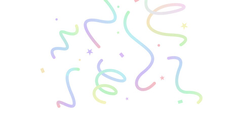 confetti background Stunning colors that zigzag down for the celebration. Festive decoration vector illustration