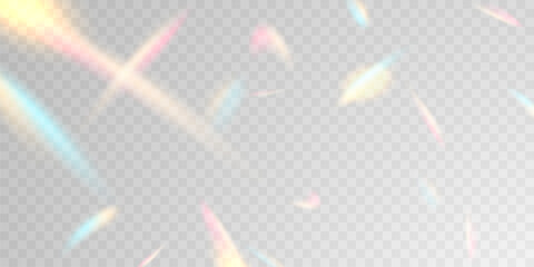 Fototapeta na wymiar Light effect and zigzag ribbon falling from above on a beam of light, tinsel vector