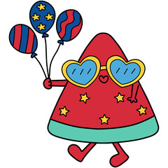 4th of July foods cartoon 