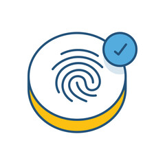Biometrics vector icon