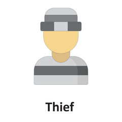 Thief :Vector Icon which can easily modify or edit