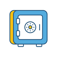 Safe Vault vector icon