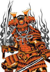 vector illustration of a halloween zombie