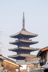 Obraz premium Hōkan-ji Temple (Yasaka Pagoda) in Kyoto, Japan