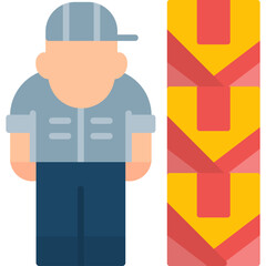 Delivery Man Icon Vector Element