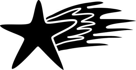 Stars set. Doodle drawing