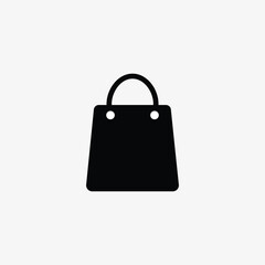 Shop bag icon on white background. Perfect use for web, pattern, design, icon, ui, ux, etc