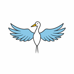 Flying Bird Stock Illustration