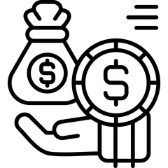 Money Icon Vector Element