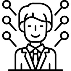 Businessman Icon Vector Element