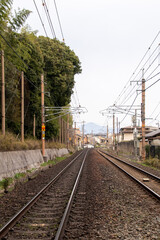 Railway near to Arashiyama in Japan