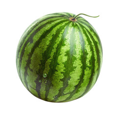 Fresh Watermelon Whole, Half, and Slice Isolated