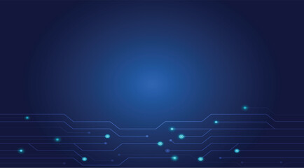 Blue circuit board background_01