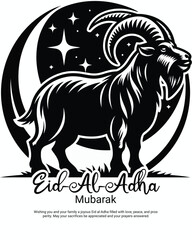 Fototapeta premium Celebrate the Spirit of Sacrifice – Eid Mubarak!