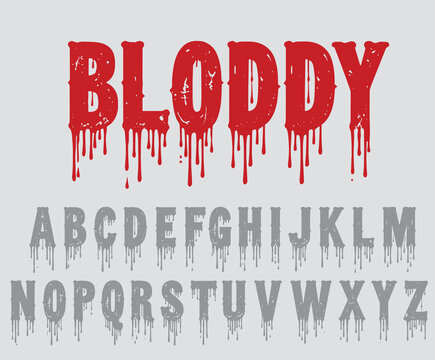 bloddy font black font typeface, black metal alphabet, metal font, rock font, horror font , scary font