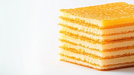 Fototapeta premium Delicious Stack of Golden Waffles