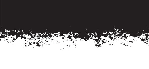 Fototapeta premium Grunge czarno-biała miejska tekstura wektorowa. projekt pociągnięcia pędzla. Tekstura nakładki. Wyblakła czarno-biała farbowana tekstura papieru. Szkic grunge design. Użyj do plakatu, okładki, banera, makiety, układu naklejek.