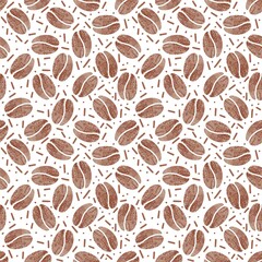 vintage retro seamless pattern of coffee