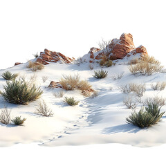 PNG Snow in oasis desert landscape nature ground environment.
