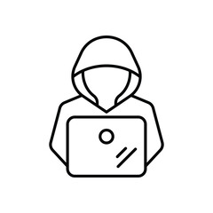 Hacker vector icon