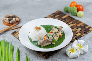 ribs with rice
