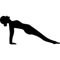 Yoga Pose Silhouette
