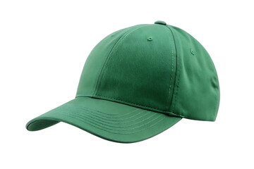 Fototapeta premium green baseball cap isolated on white background PNG