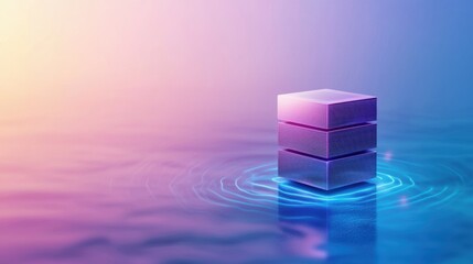 Server Illustration of edge computing servers processing local AI driven data.