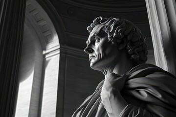 Inspirational Wisdom Quote Inscribed near the Thomas Jefferson Statue in the Historic Neoclassical Jefferson Memorial, Washington, D.C.