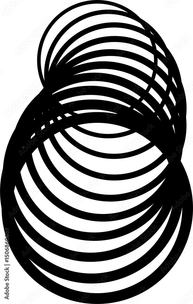 Poster circle with curve line gradient. futuristic technology concept