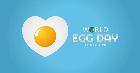 world egg day motion video, ideal for world egg day celebration