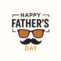 Happy Father's Day Retro Design Vector Art Illustration