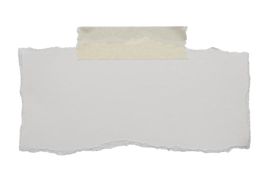 various pieces of masking tape isolated with clipping path on a white background