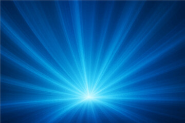 Abstract blue light rays background.