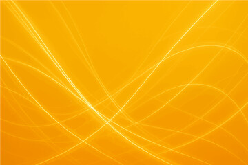Abstract light lines on yellow orange background .