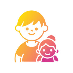 Happy Children Vector Illustration – Kids Playing and Smiling	