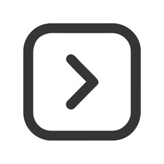 Dark gray right arrow icon in rounded square frame