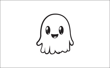 Fototapeta premium scary halloween ghost