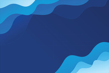 Wave motion blue background